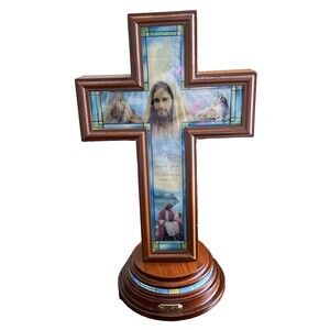 Bradford Exchange I Am With You Always Lighted Cross ✝️ Greg Olsen 2014